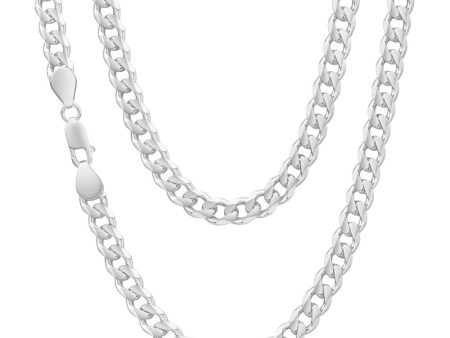 Sterling Silver Unisex Curb 60cm Chain For Discount