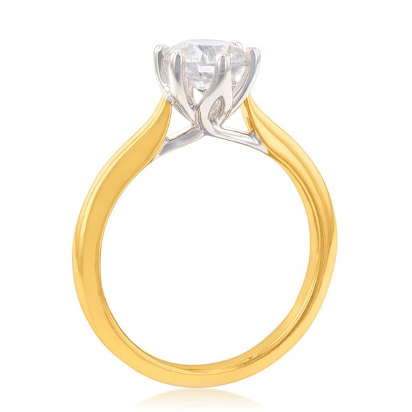 18ct Yellow Gold Approximately 1 Carat Diamond Solitaire Ring Online Hot Sale