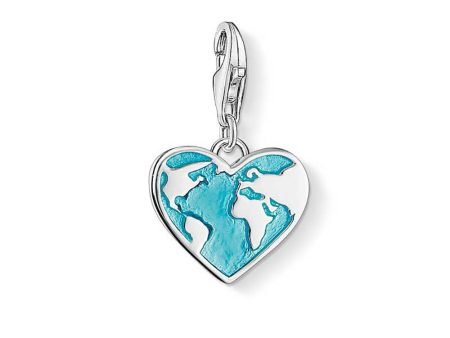 Sterling Silver Thomas Sabo Charm Club Heart of the World For Discount