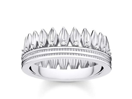 Sterling Silver Thomas Sabo Magic Garden Leaf Crown Ring Online Sale