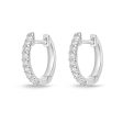 Memoire 18ct White Gold 1 4 Carat Diamond Huggies 12x12mm Sale