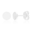 Sterling Silver Plain Round Stud Earrings For Cheap