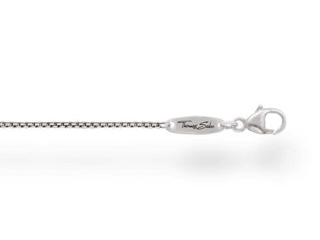 Thomas Sabo Sterling Silver Oxidised Fine Link 60cm Chain on Sale