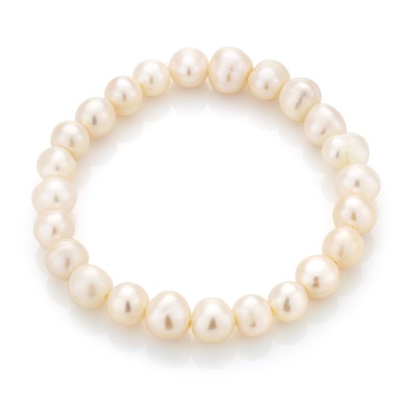 White 7.5-8mm Freshwater Pearl Bracelet Hot on Sale