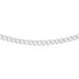 Sterling Silver Unisex Curb 60cm Chain For Discount