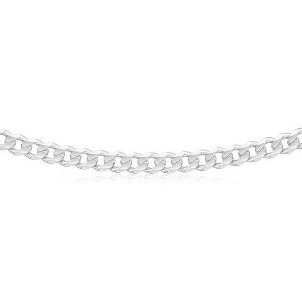 Sterling Silver Unisex Curb 60cm Chain For Discount