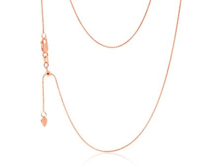 9ct Rose Gold Wheat link Extender 47cm Chain 20gauge Sale