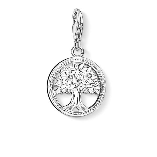 Sterling Silver Thomas Sabo Charm Club Tree of Life Zirconia Online