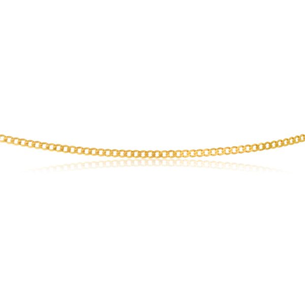 9ct Yellow Solid Gold 45cm Curb Chain Online Sale