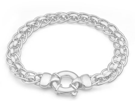 Sterling Silver Roller Boltring Bracelet 19cm Hot on Sale