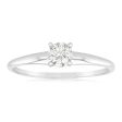 14ct White Gold Solitaire Ring With 50 Point Brilliant Cut Diamond For Cheap