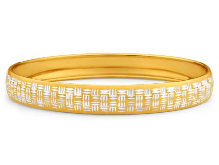 9ct Charming Yellow Gold Silver Filled Bangle on Sale