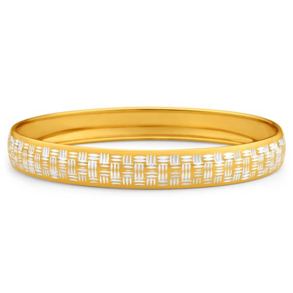 9ct Charming Yellow Gold Silver Filled Bangle on Sale