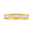 18ct Yellow Gold Ring With 1 Carat Of Channel Set Diamonds Discount