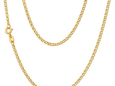 9ct Dazzling Yellow Gold Silver Filled Anchor Chain Online Sale