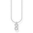 Sterling Silver Thomas Sabo Charm Club Infinity Necklace 38-45cm on Sale