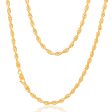 9ct Dazzling Yellow Gold Copper Filled Singapore Chain on Sale