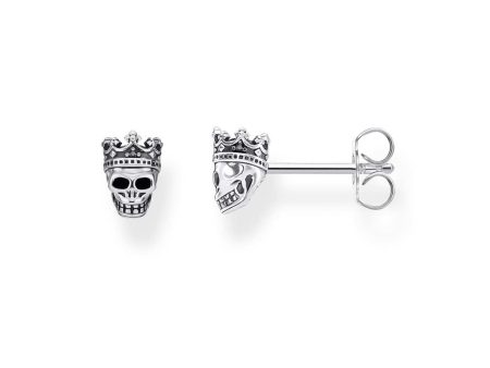 Sterling Silver Thomas Sabo Skull Crown Studs Discount