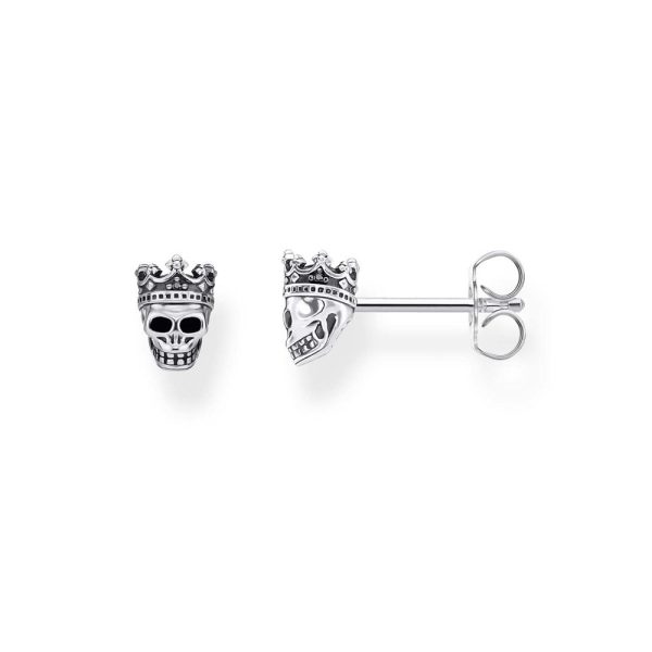 Sterling Silver Thomas Sabo Skull Crown Studs Discount