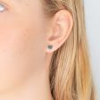 Sterling Silver Plain Round Stud Earrings For Cheap