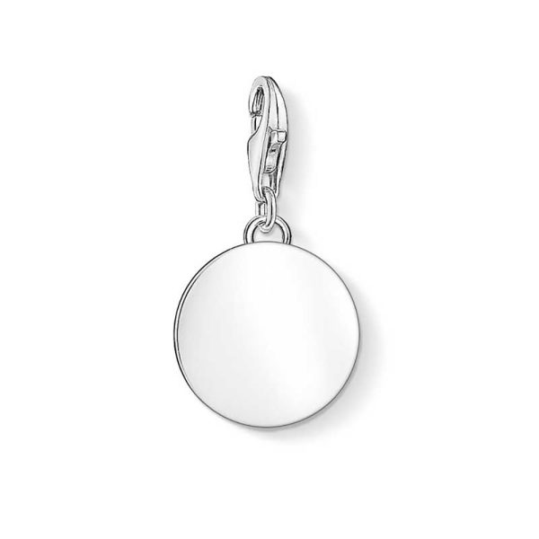 Sterling Silver Thomas Sabo Charm Club Engravable Disc Online