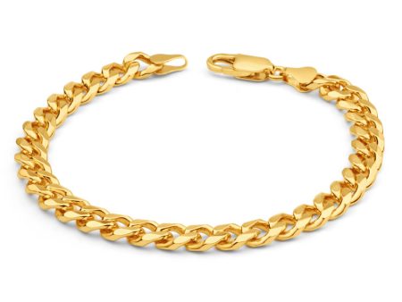 9ct Yellow Heavy Solid Gold Curb 21cm Bracelet 200 gauge Supply