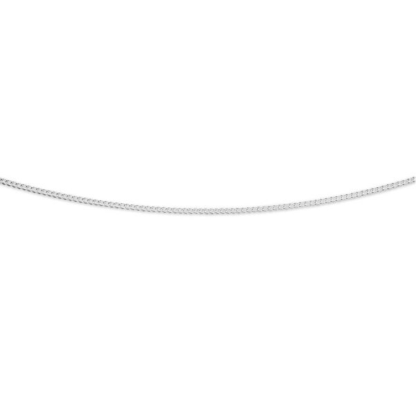 Sterling Silver Unisex Curb 50 Gauge 45cm Chain Sale