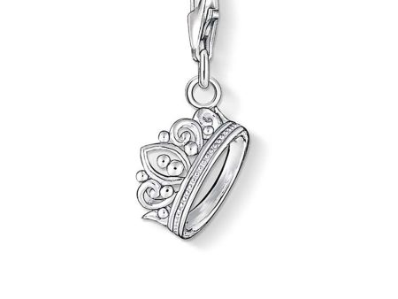 Sterling Silver Thomas Sabo Charm Club Silver Crown Hot on Sale