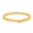 9ct Elegant Yellow Gold Silver Filled Belcher Bracelet For Cheap