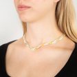 Sterling Silver Yellow And White Two Tone V 40.5cm Chain on Sale