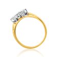 18ct Yellow Gold 1 5 Carat Diamond With 5 Brilliant Cut Diamonds Fashion