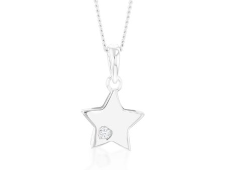 Sterling Silver Zirconia Star Pendant Online Hot Sale