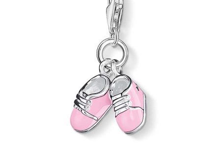 Sterling Silver Thomas Sabo Charm Club Pink Booties Sale