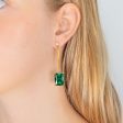 Thomas Sabo Gold Plated Sterling Silver Magic Stone Green Drop Earrings Hot on Sale