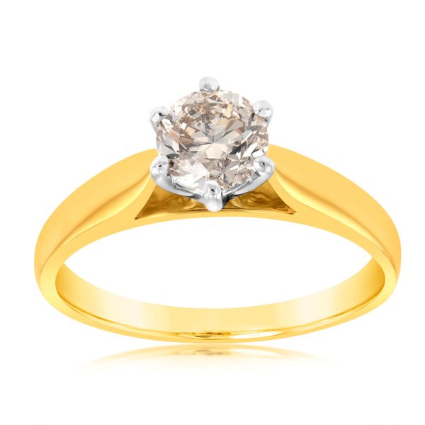 18ct Yellow Gold 1 Carat Australian Diamond Solitaire Online