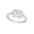 9ct White  Gold Diamond Ring with 7 Brilliant Diamonds Online