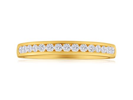 18ct Yellow Gold Ring With 0.25 Carats Of Brilliant Cut Diamonds Online