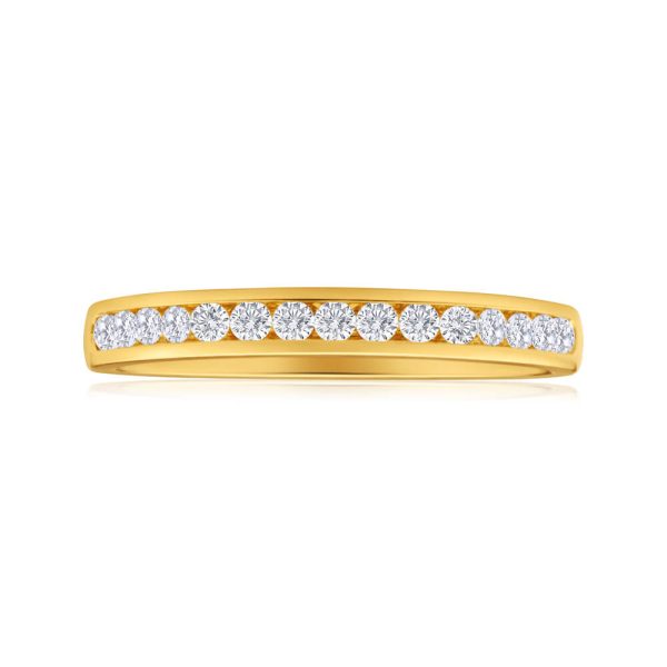 18ct Yellow Gold Ring With 0.25 Carats Of Brilliant Cut Diamonds Online