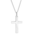 Sterling Silver Plain Cross Religious Pendant For Discount