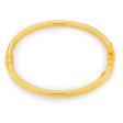 9ct Yellow Gold 3mm Hinged Polished Baby Bangle For Cheap