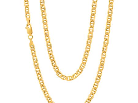 9ct Elegant Yellow Solid Gold Anchor 60cm Chain For Sale