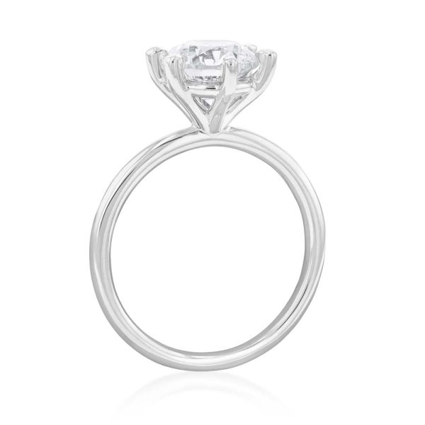 18ct White Gold 2.00 Carat Brilliant cut GH SI Diamond Solitaire Ring Hot on Sale