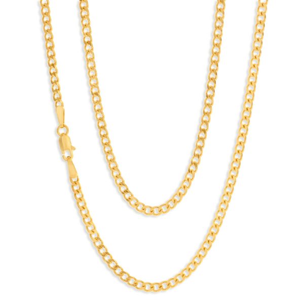 9ct Yellow Solid Gold 40cm 70 Gauge Curb Chain For Cheap