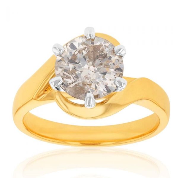 18ct Yellow Gold 2.00 Carat Australian Diamond Solitaire Supply