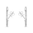 Memoire 18ct White Gold 1 Carat Diamond Odessa Hoop Earrings 24x24mm Online