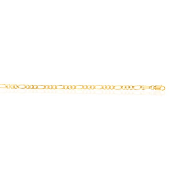 9ct Yellow Solid Gold 80 Gauge 19cm Bracelet For Sale