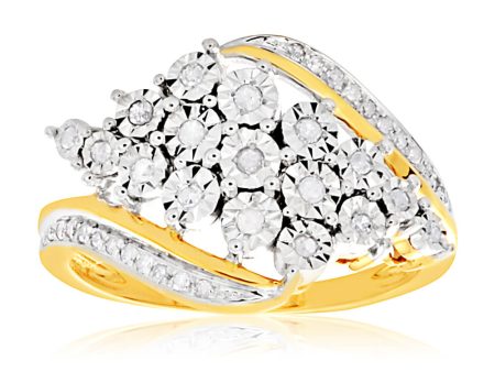 1 5 Carat Diamond Ring in 9ct Yellow Gold Online now