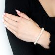 White 7.5-8mm Freshwater Pearl Bracelet Hot on Sale