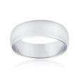 Sterling Silver Plain Domed Band Ring *No Resize* Cheap