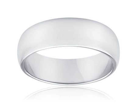 Sterling Silver Plain Domed Band Ring *No Resize* Cheap